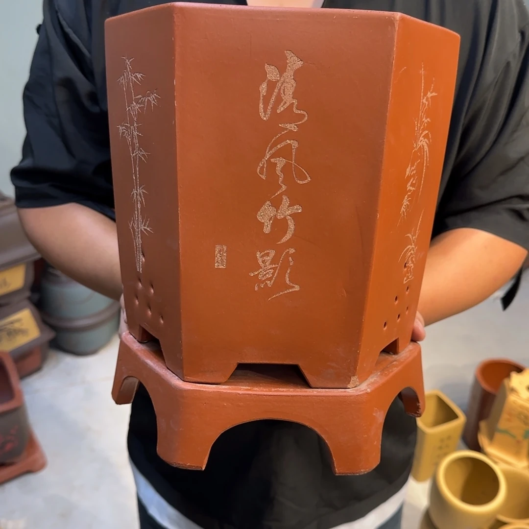 花盆紫砂口径20.23口径