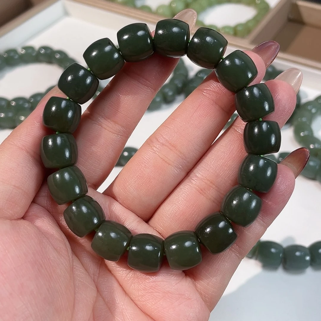 和田玉手链未镶嵌12