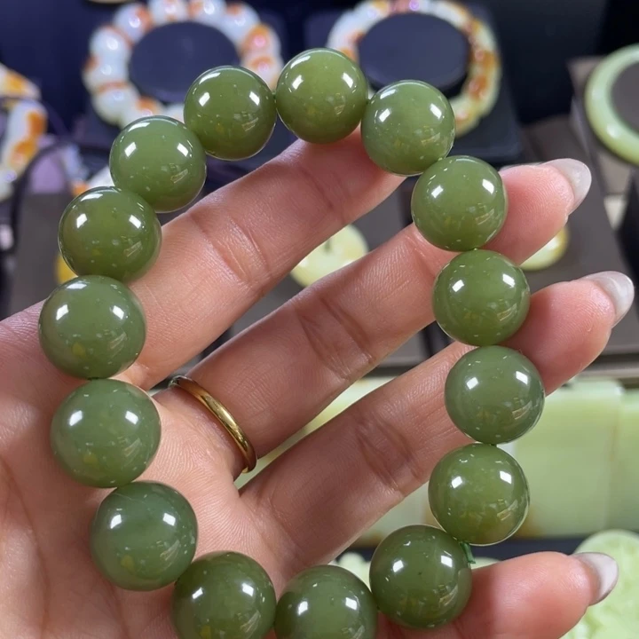 和田玉未镶嵌手链