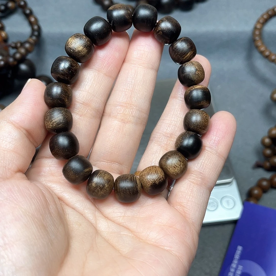 沉香手串白棋瘤疤1.0