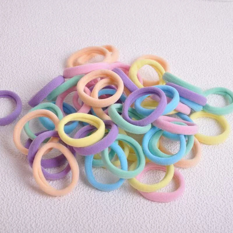 [4cm]不伤发发圈气质头绳韩版耐用彩色咖色黑色高弹力扎头发女童