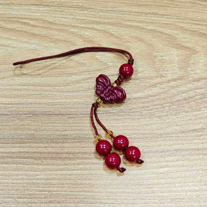 含辰砂工艺品朱砂 蝴蝶 手机挂-120229