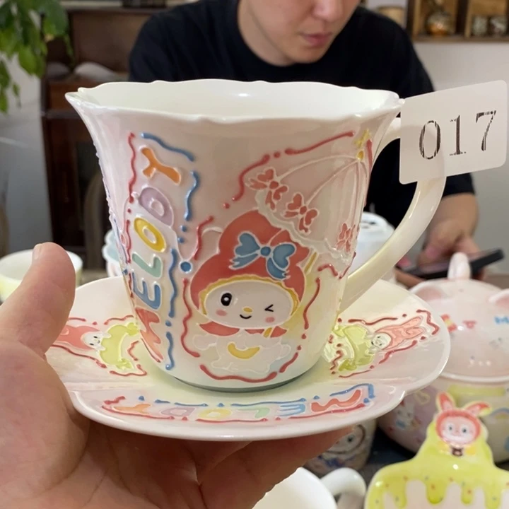 瓷片景德镇釉下彩手绘