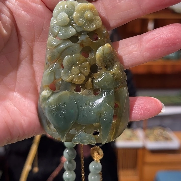 未镶嵌岫玉毛衣链