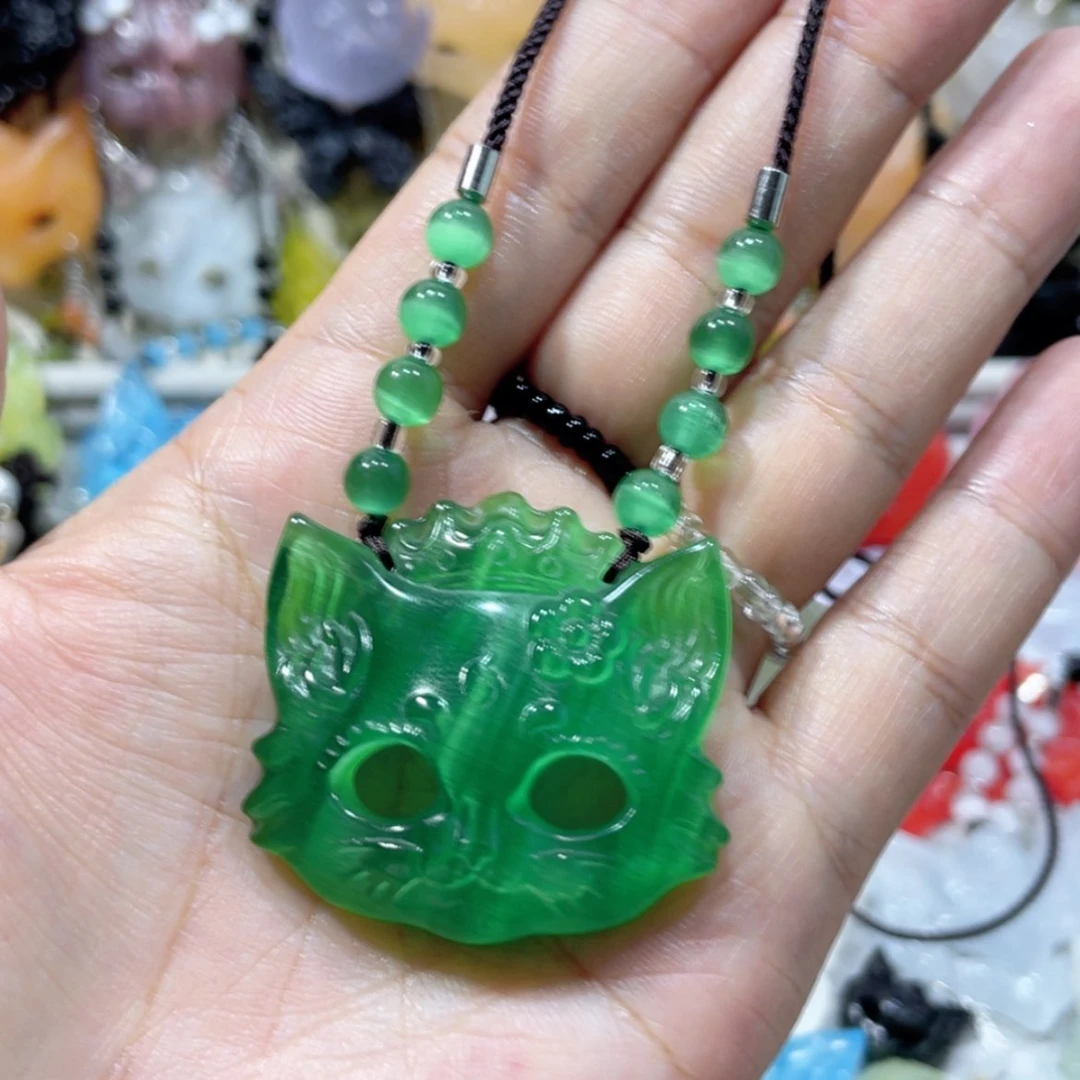 【闪购商品】未镶嵌岫玉颈饰50猫眼