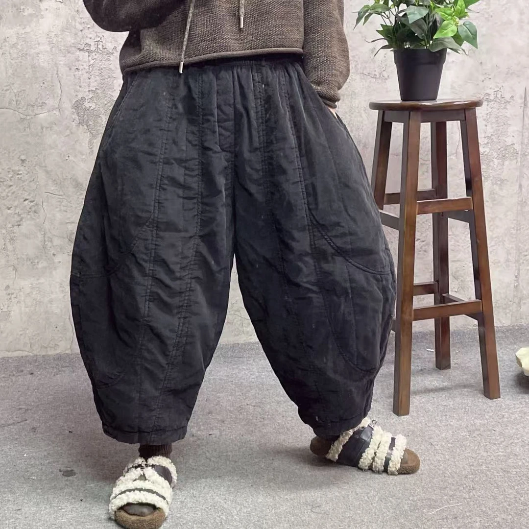 媚儿~冬季新款灯芯绒棉裤（裤长80）