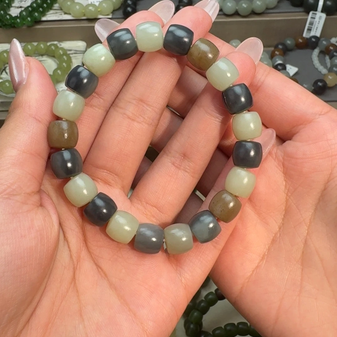 和田玉未镶嵌手链