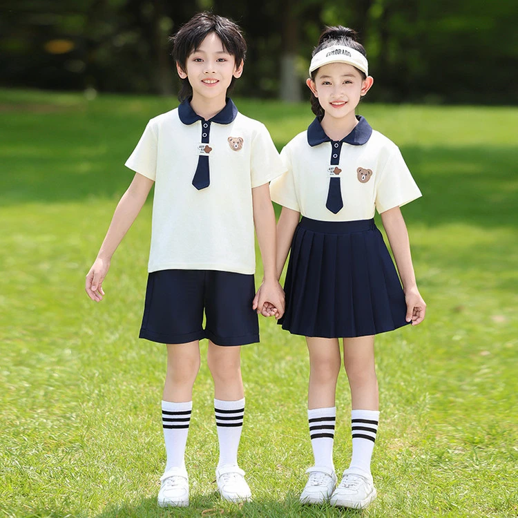 儿童夏季校服小学生班服运动会短袖套装幼儿园园服六一毕业照服装