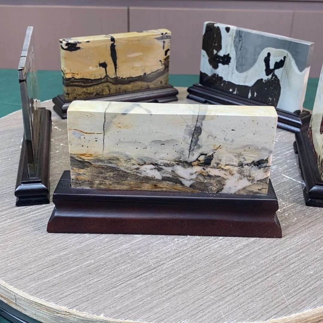 石材广西国画石草花石