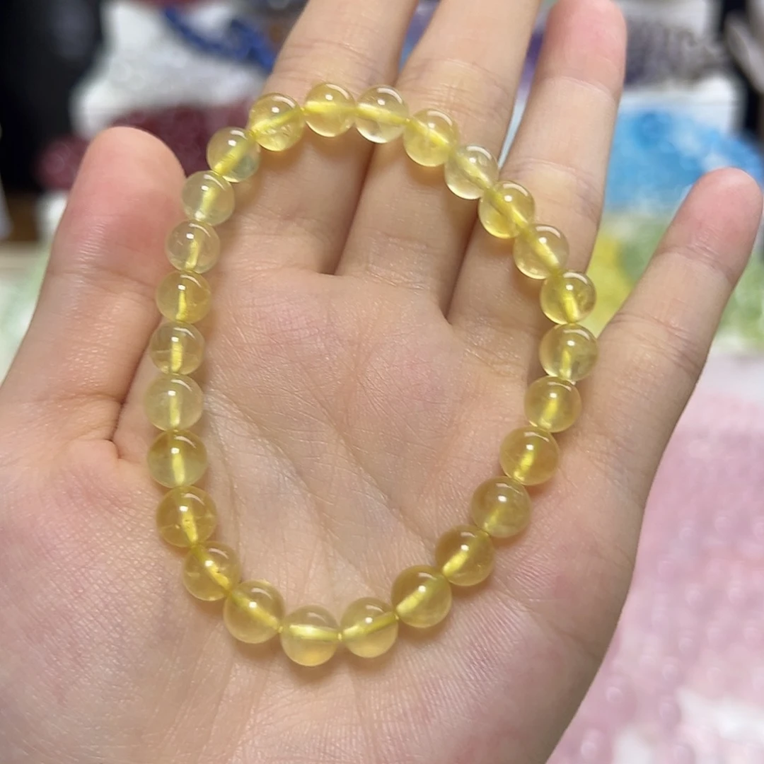 水晶手串未镶嵌伟***子浓金葡萄7咪