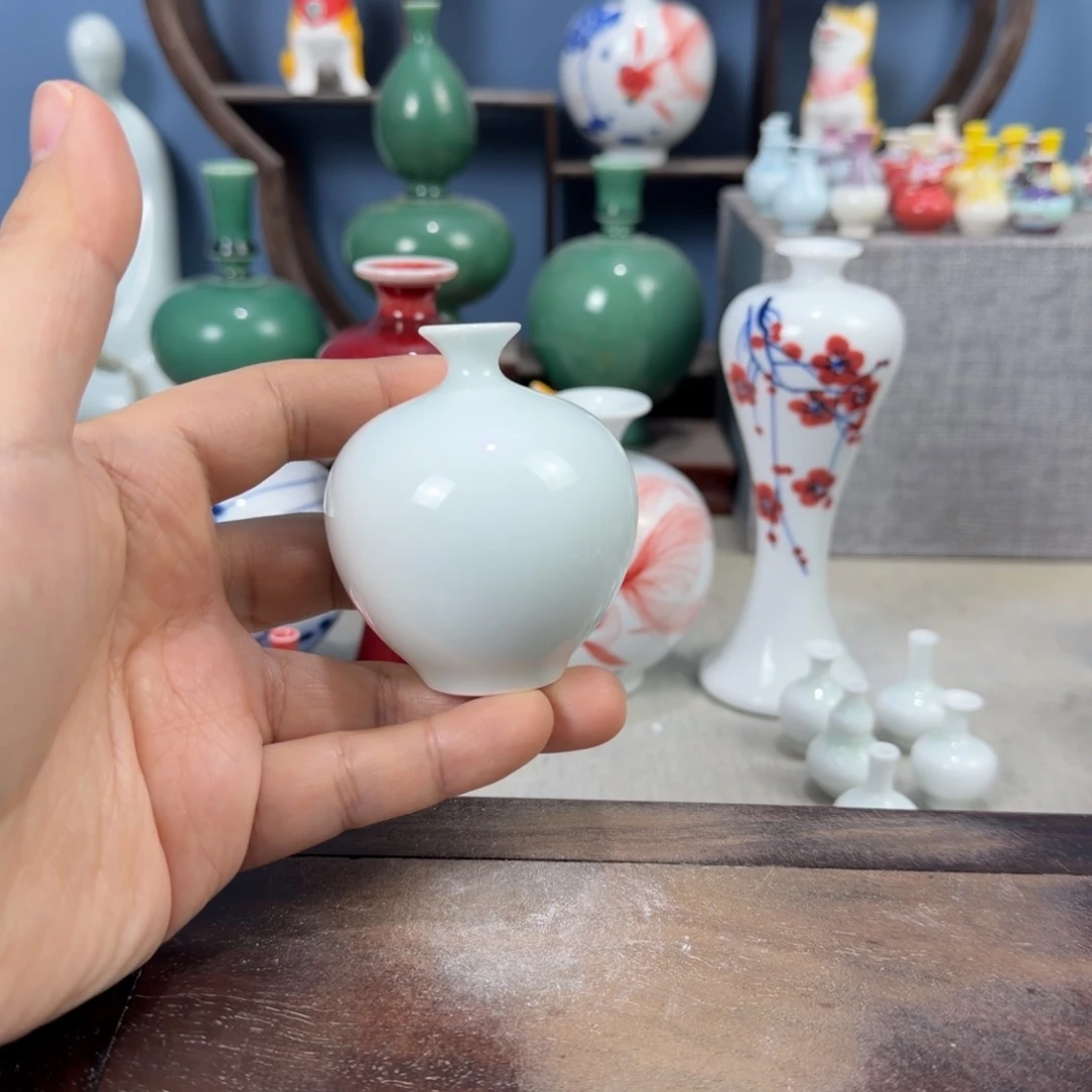 陶瓷手工小花器摆件