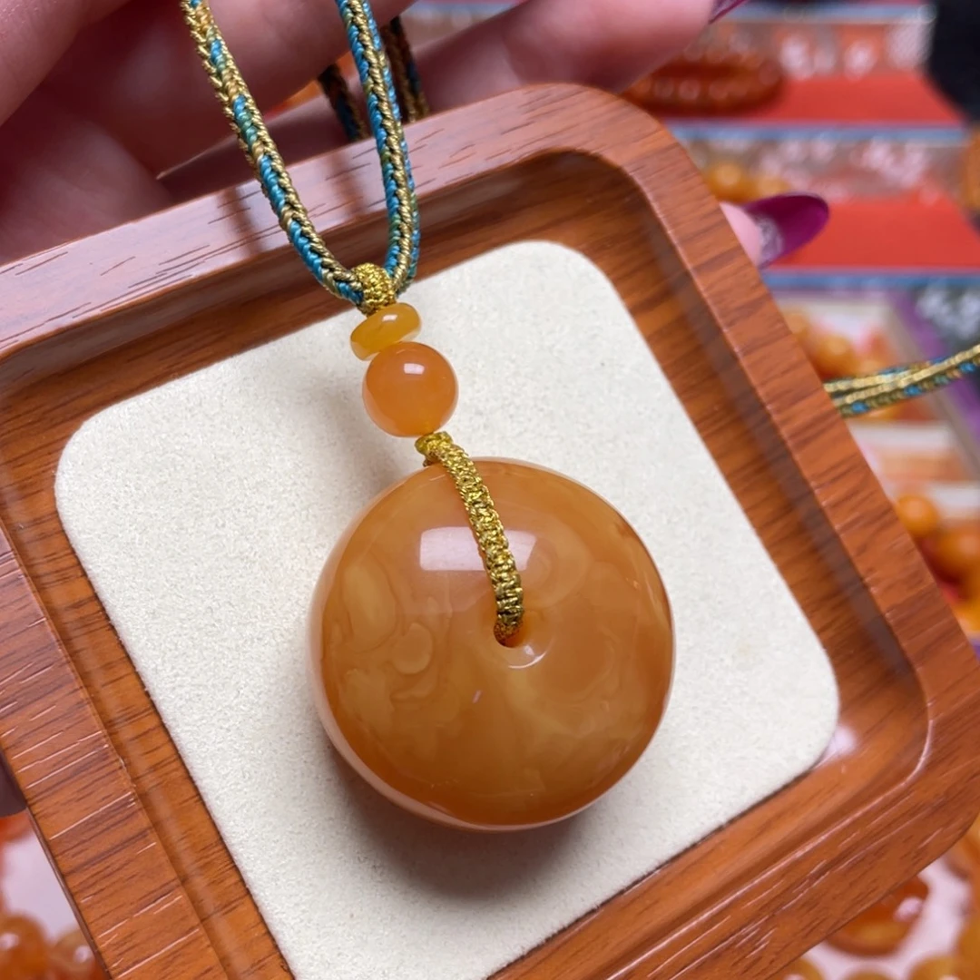 蜜蜡未镶嵌颈饰项链