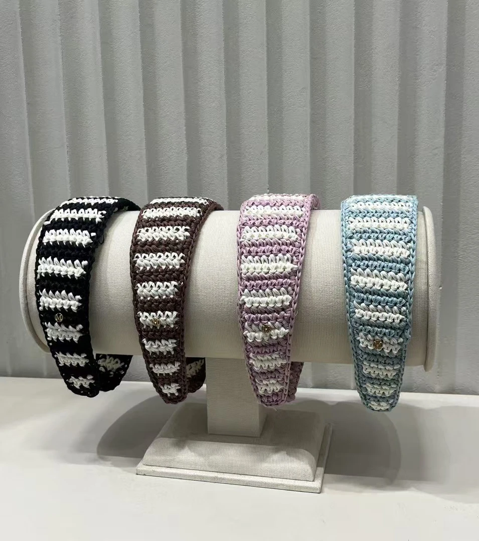 帽之都新款编织宽边针织发箍