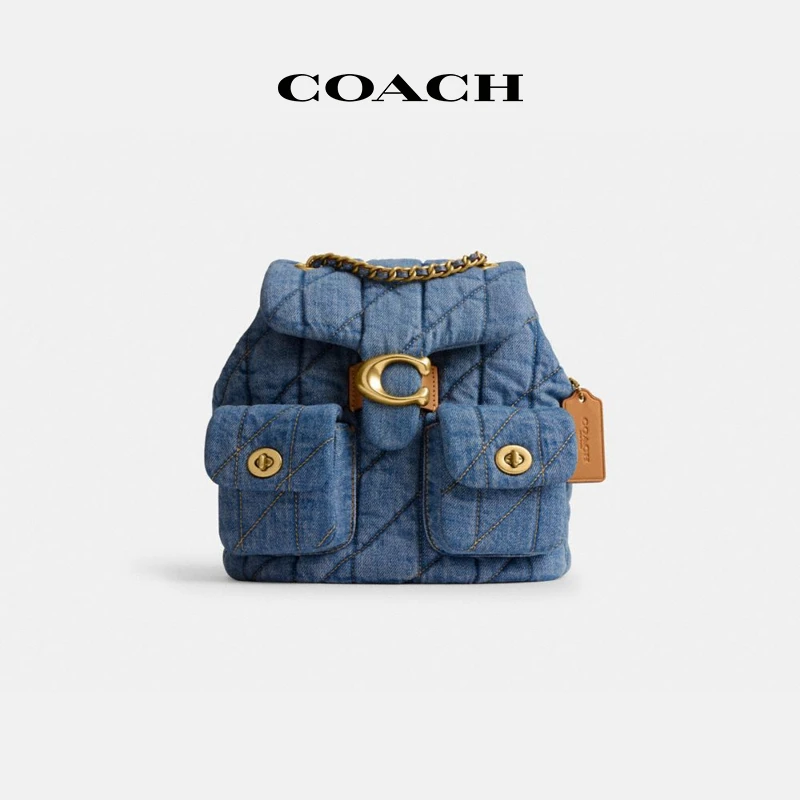 【搭搭精选】COACH/蔻驰 女士时尚欧若风经典绗缝TABBY双肩包