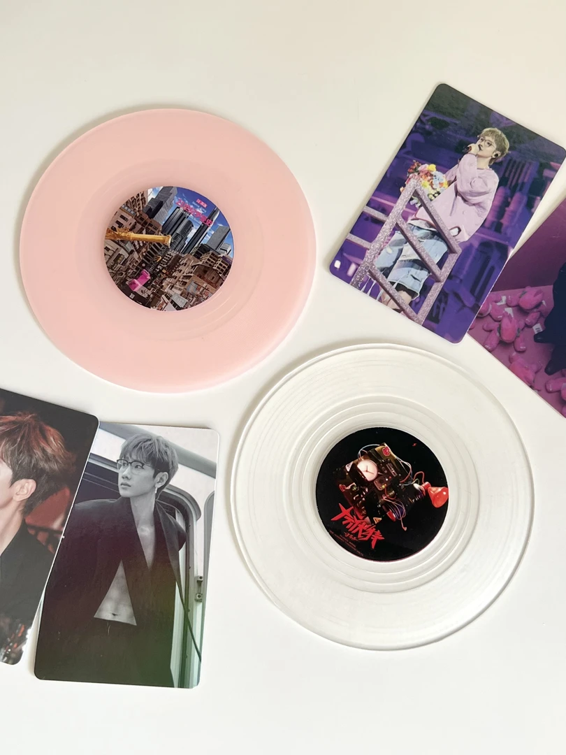 汪苏泷·十万伏特演唱会周边·彩胶唱片杯垫摆件【原创】