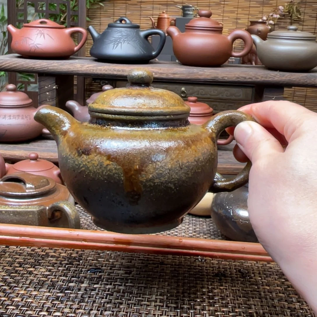 茶壶紫砂宜兴原矿紫砂手工制350