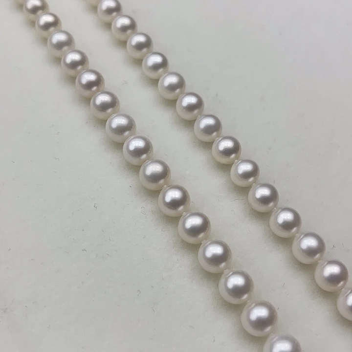 淡水珍珠颈饰银S925镶嵌➕7.8高品冷白极光