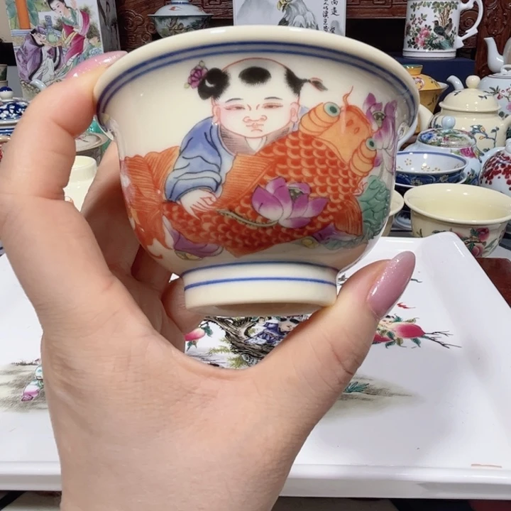 景德镇陶瓷茶具主人杯茶壶