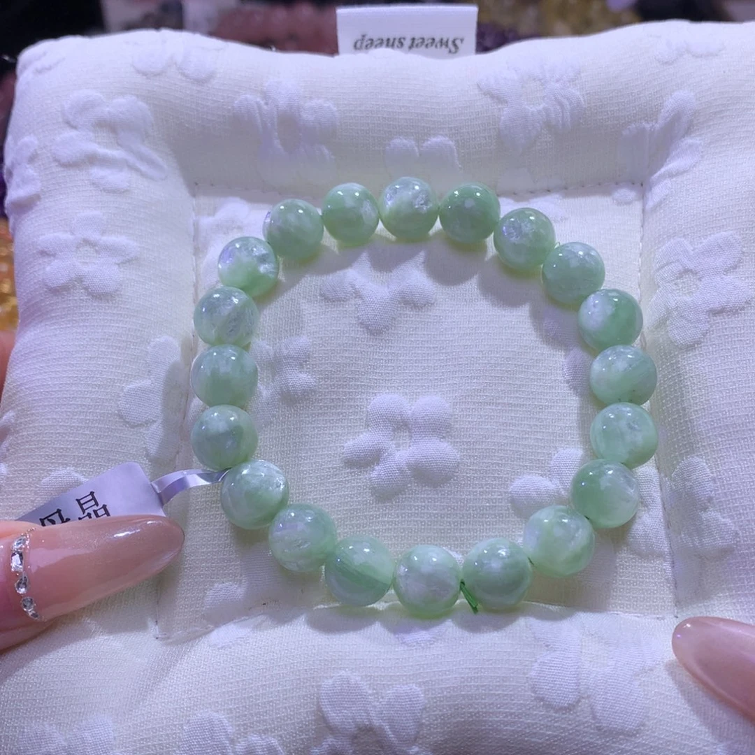 手链烟晶银S925镶嵌翠祖母晶