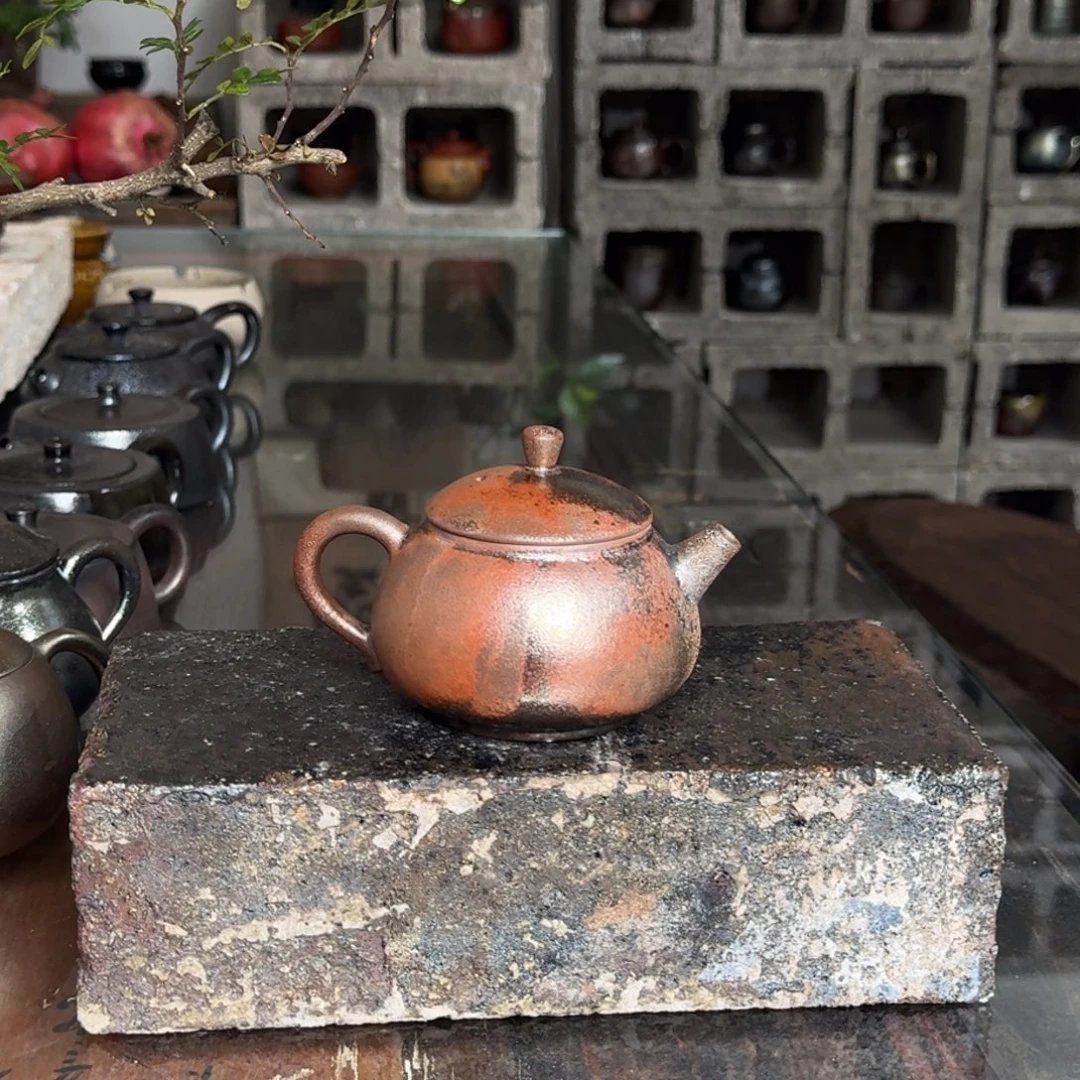 建水紫陶紫泥柴烧茶具