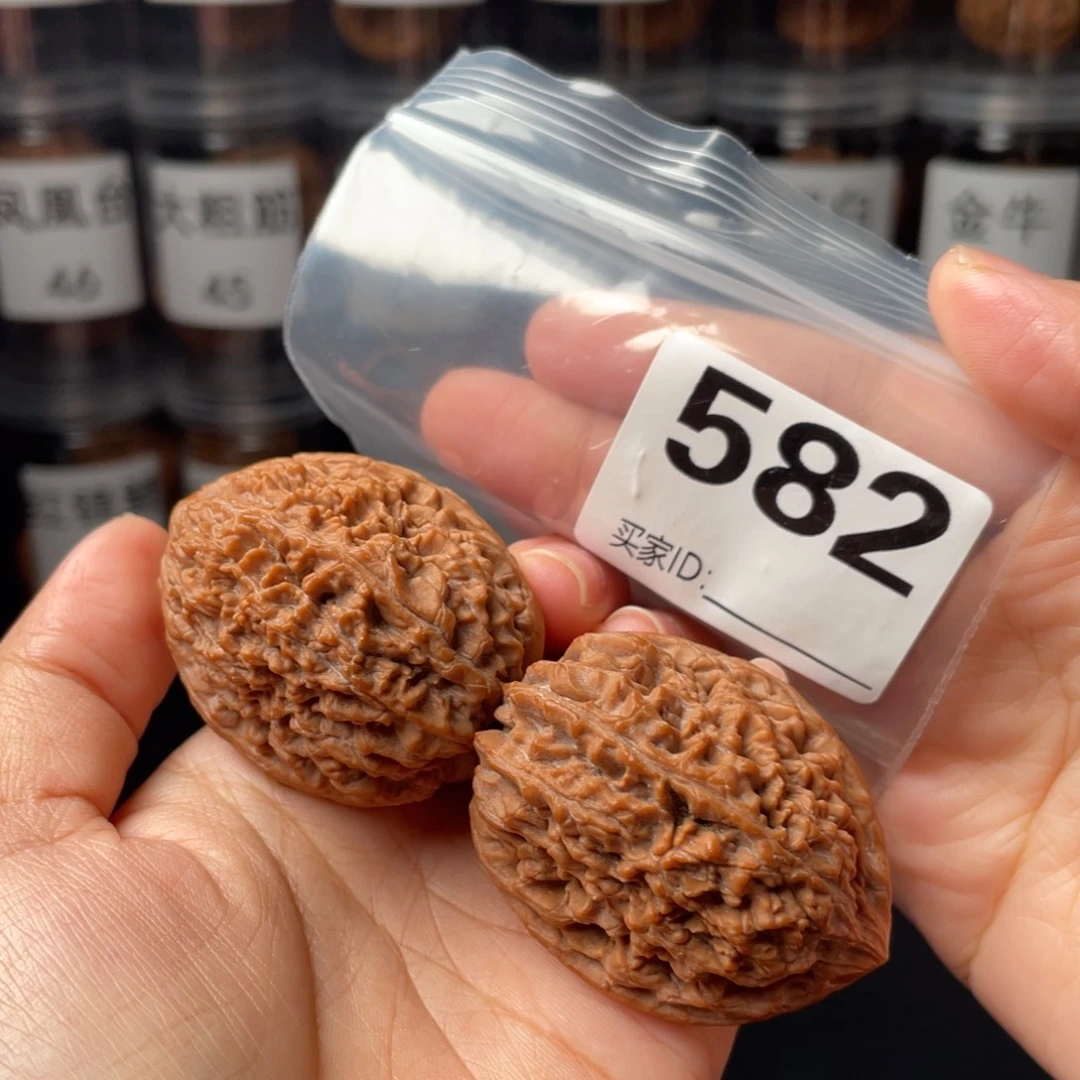 文玩核桃把件38蒜头