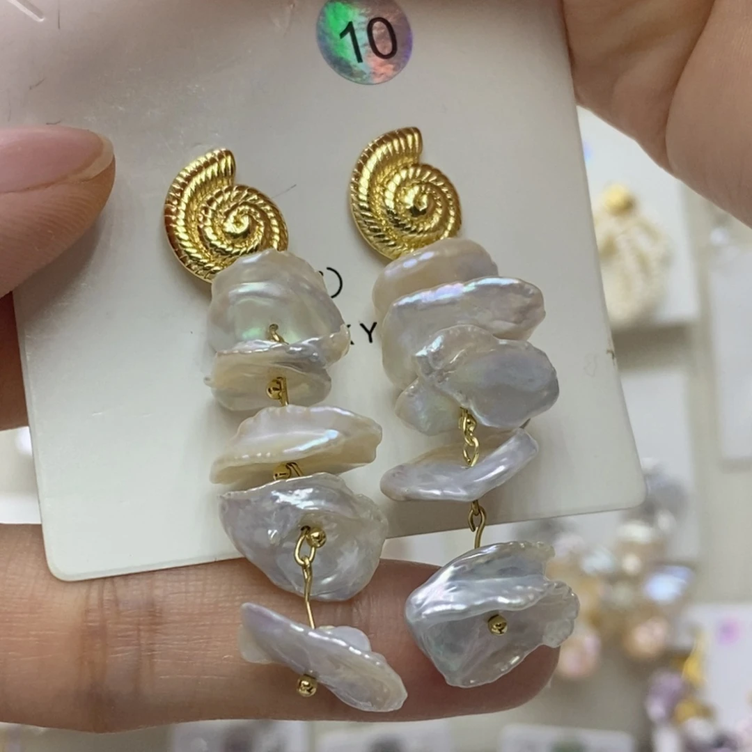 未镶嵌淡水珍珠耳饰