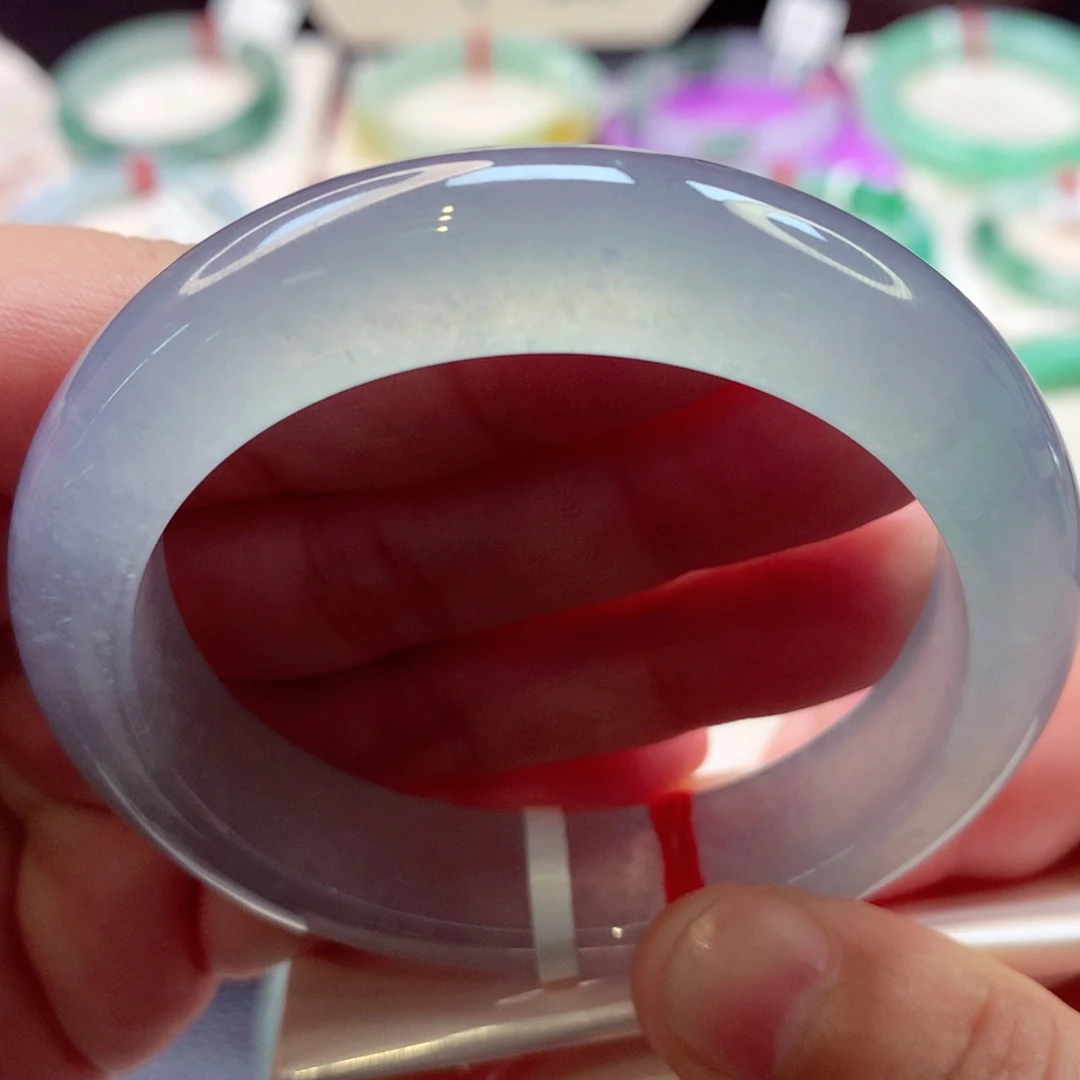 翡翠手镯未镶嵌蓝钢26号11