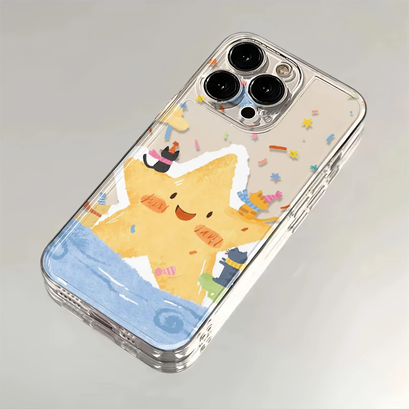 星星在闪烁适用苹果iPhone16promax14小米15华为手机壳软太空MT