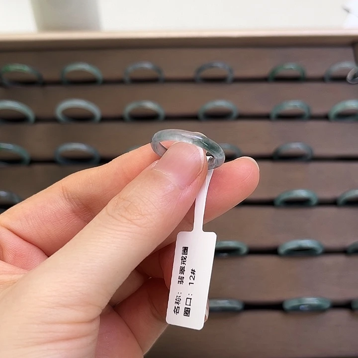 翡翠戒指未镶嵌天然翡翠a货戒圈