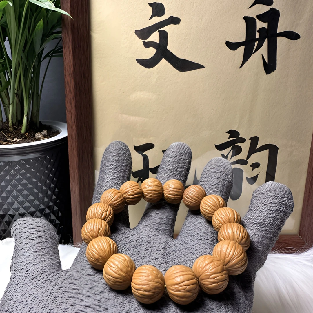 舟韵-原皮土豪猴头手串油性大密度文玩高