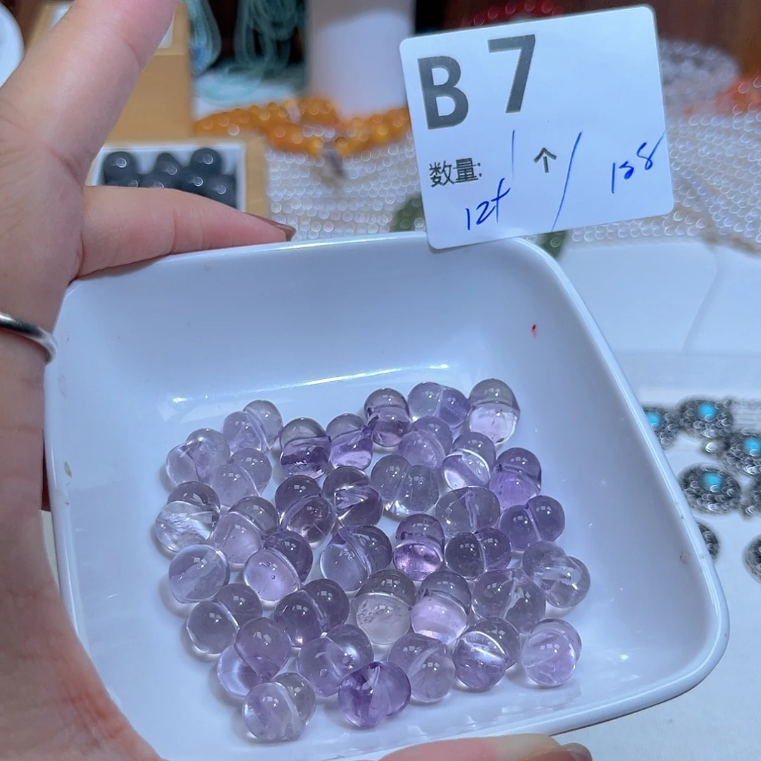 水晶珠宝半成品未镶嵌B7。