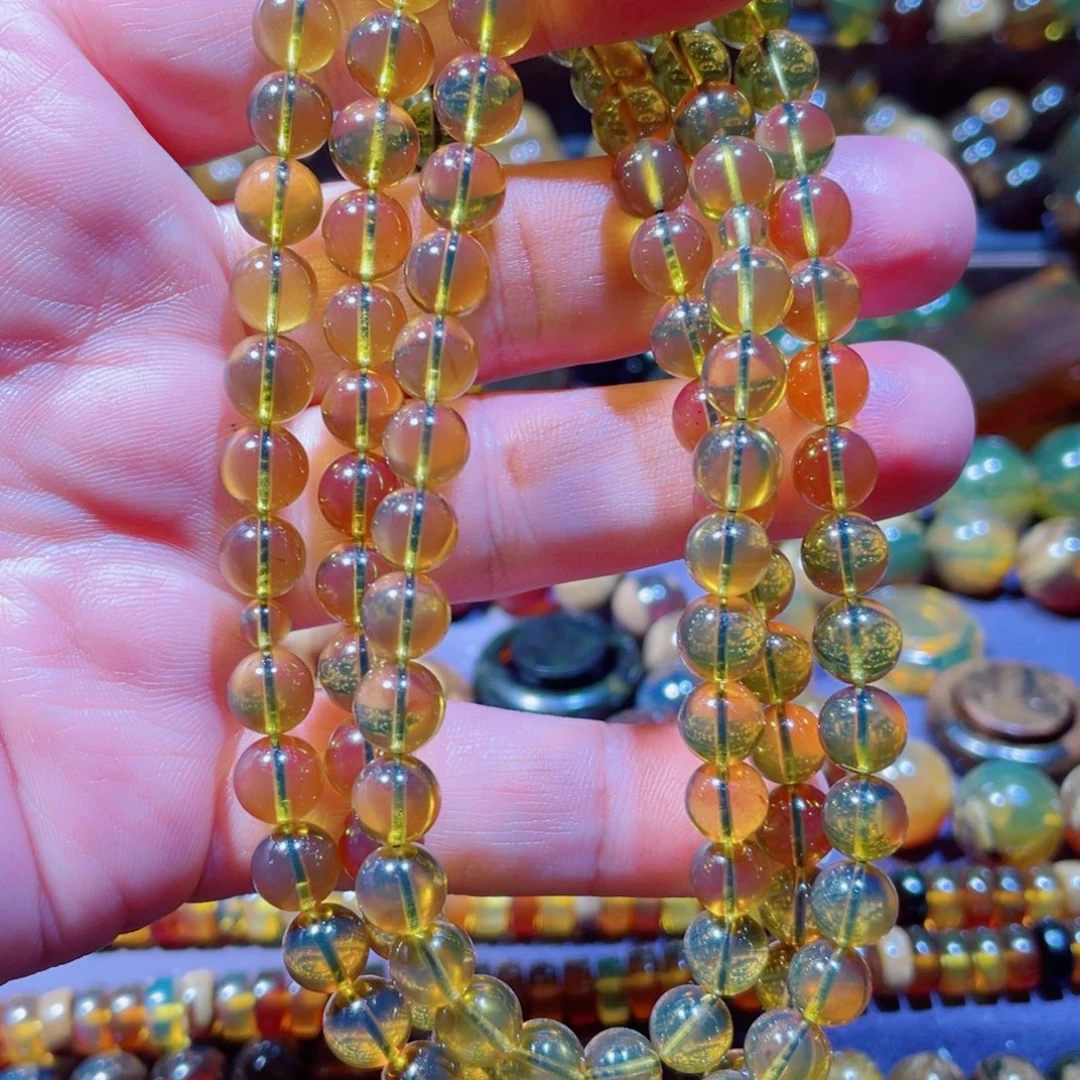 琥珀未镶嵌手链天然