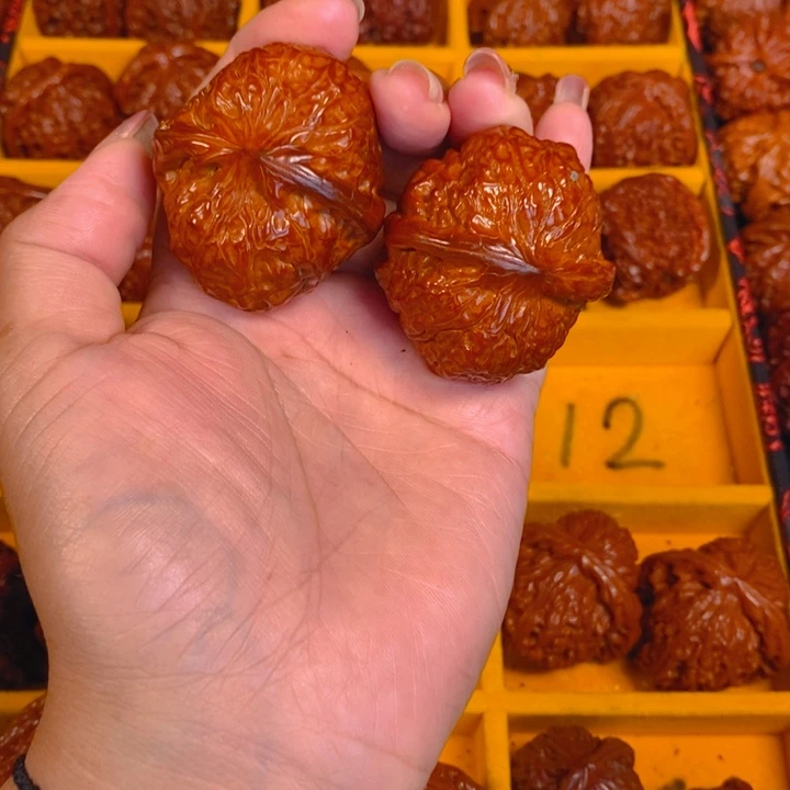 桃核吊坠天*。南瓜一对9LXP#00#