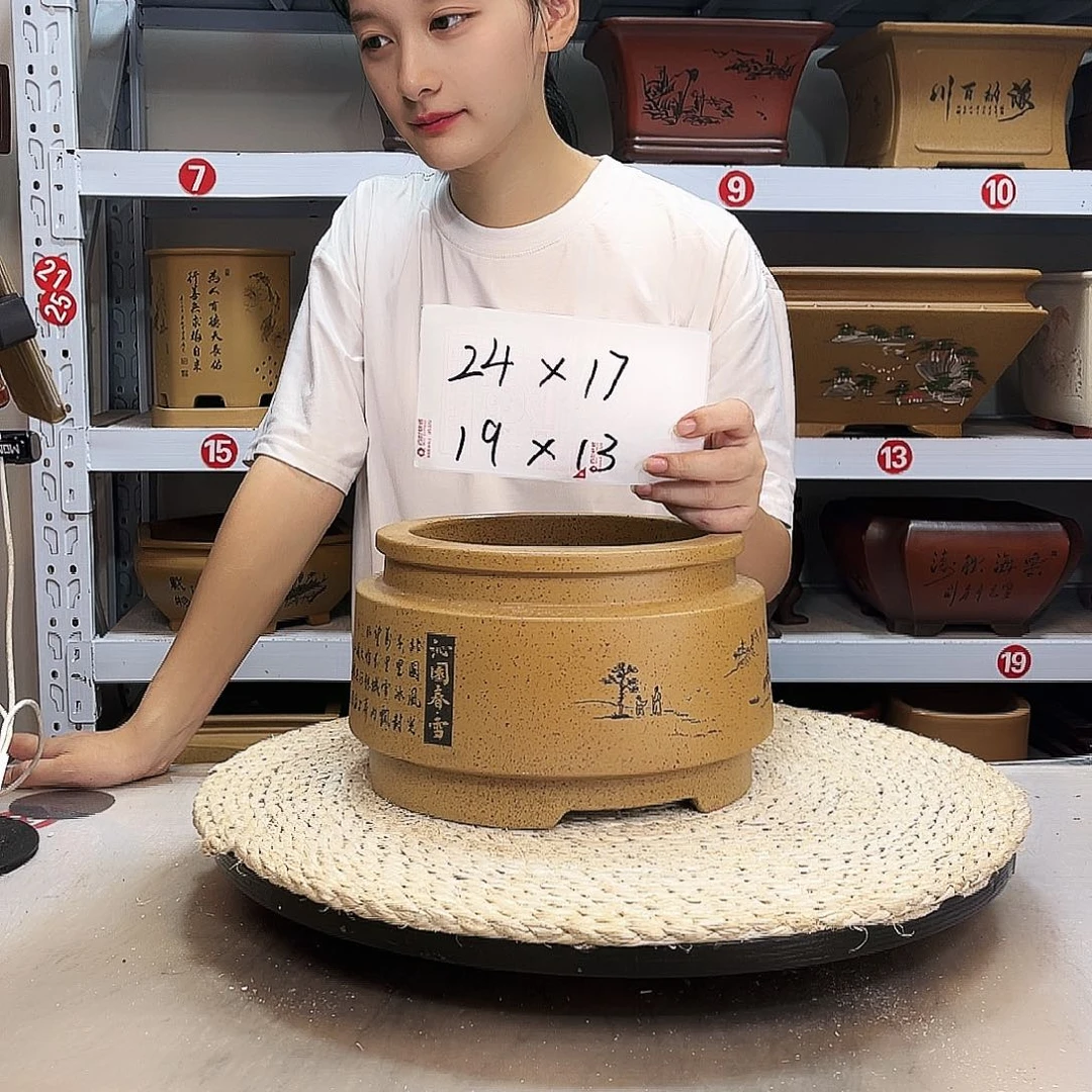 紫砂花盆紫砂花盆