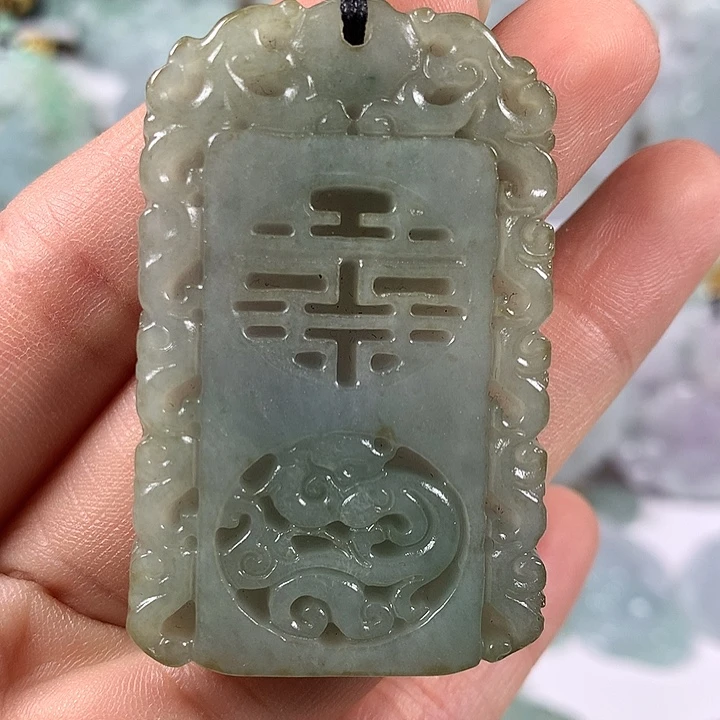 颈饰未镶嵌翡翠仿古龙行天下福利