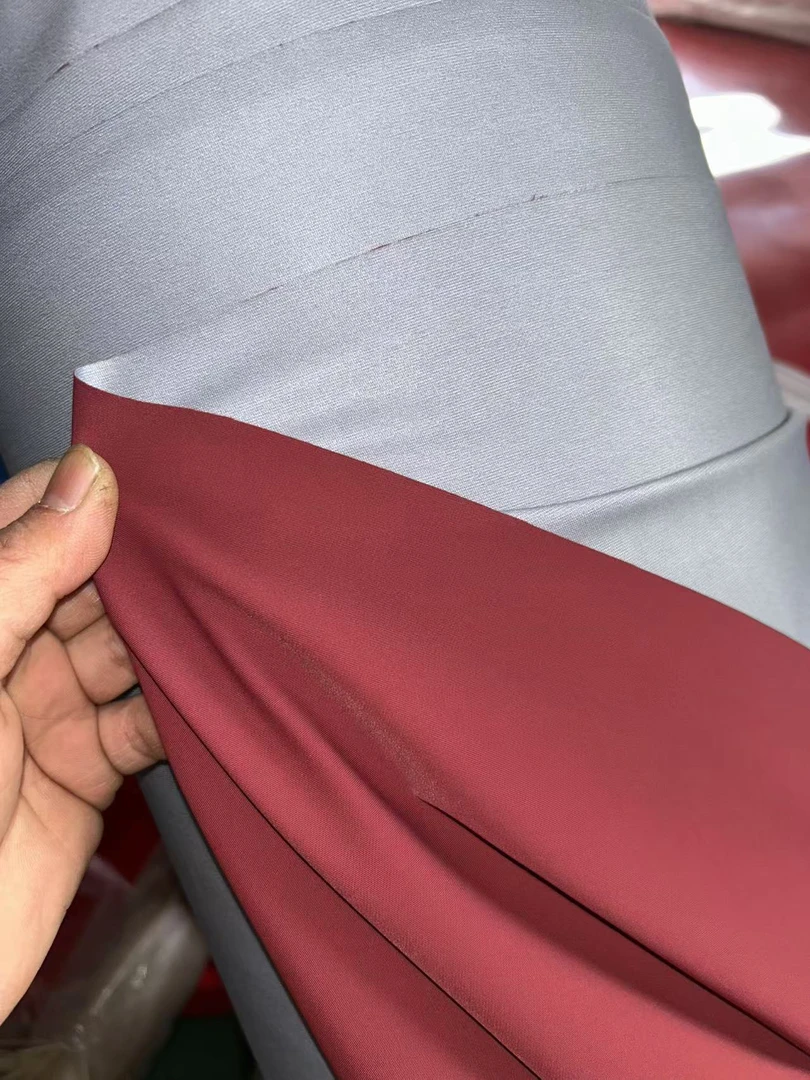 牛奶丝复合艾莱依羽绒服面料加厚款冲锋衣羽绒服布料