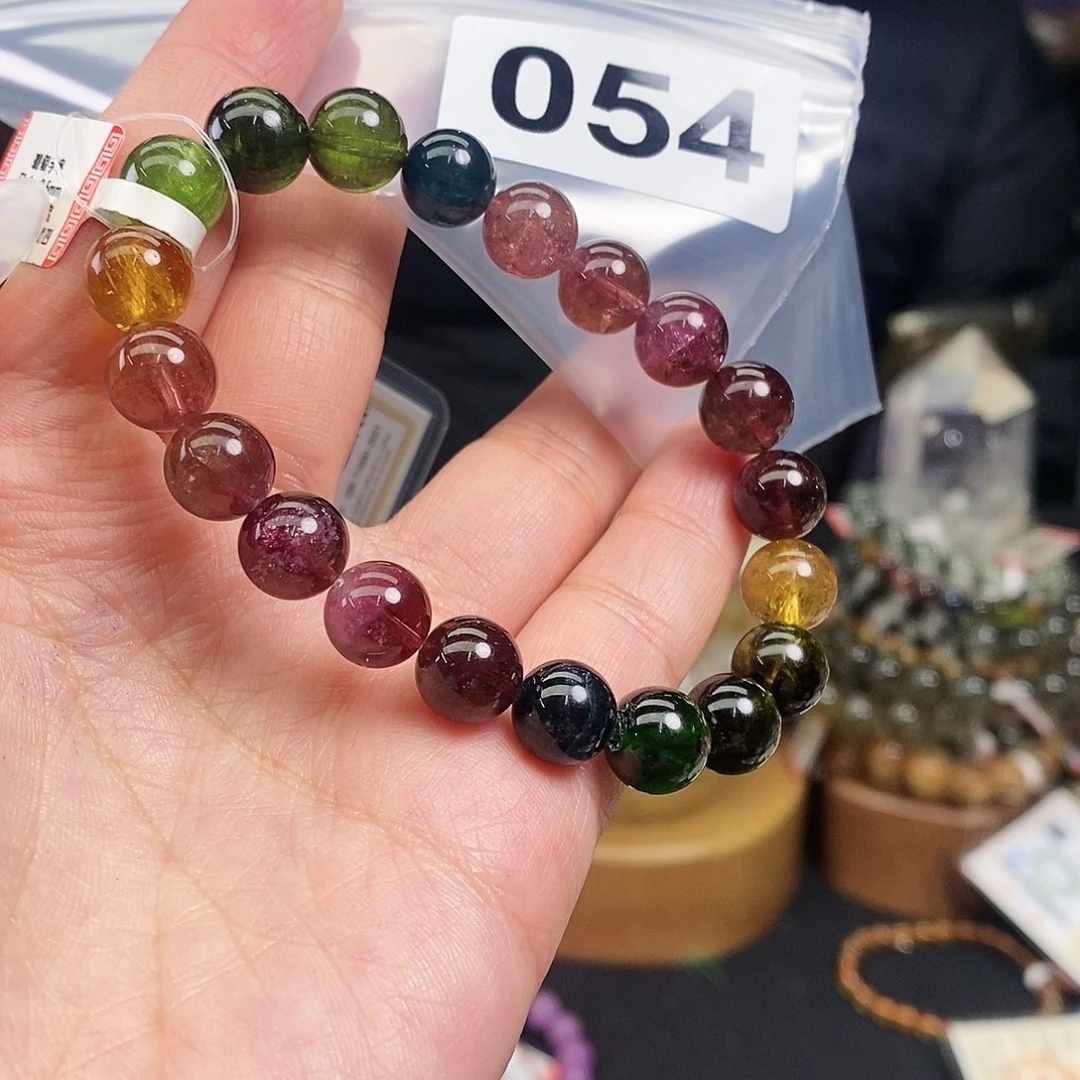 碧玺手串天然054未镶嵌