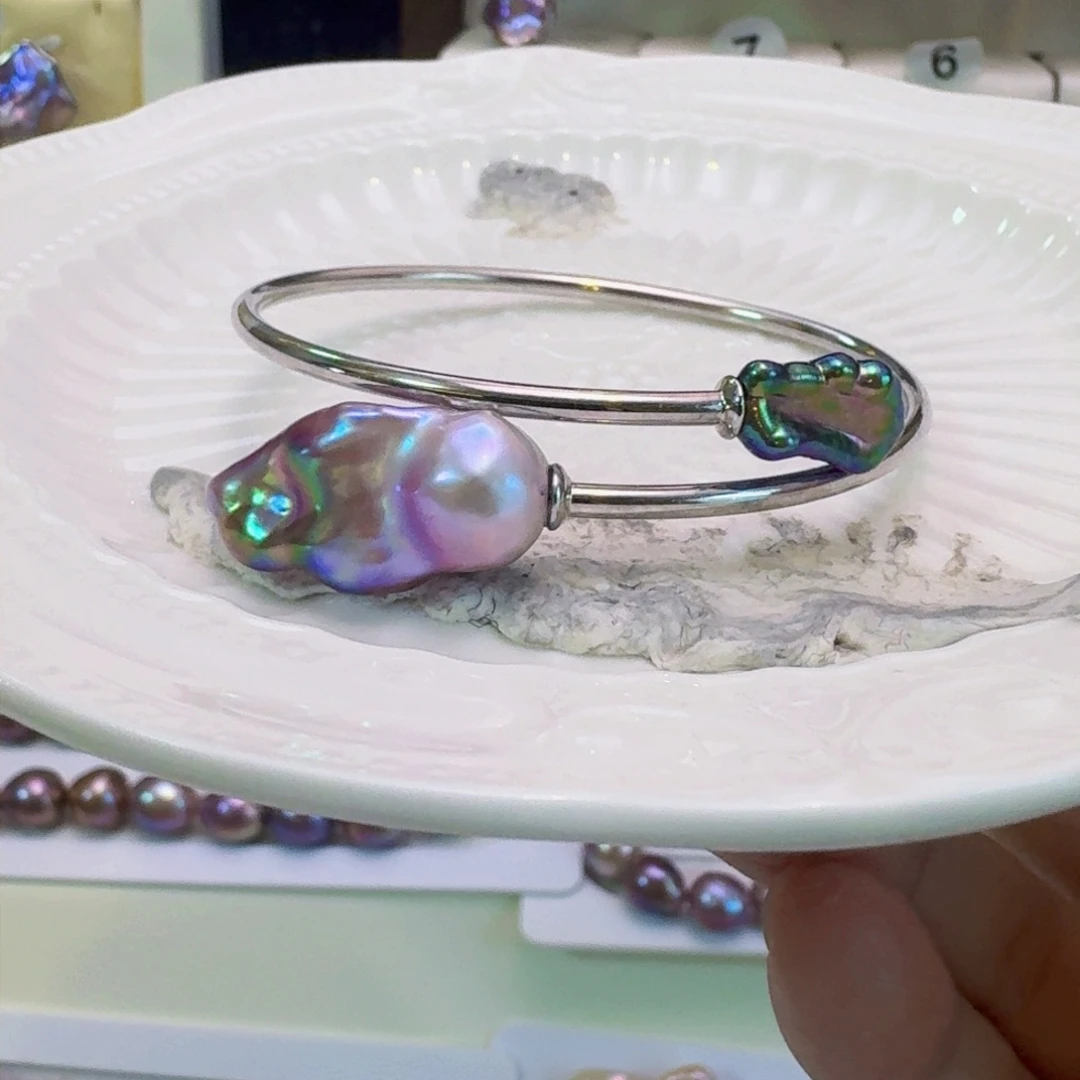 淡水珍珠手镯未镶嵌宽****容