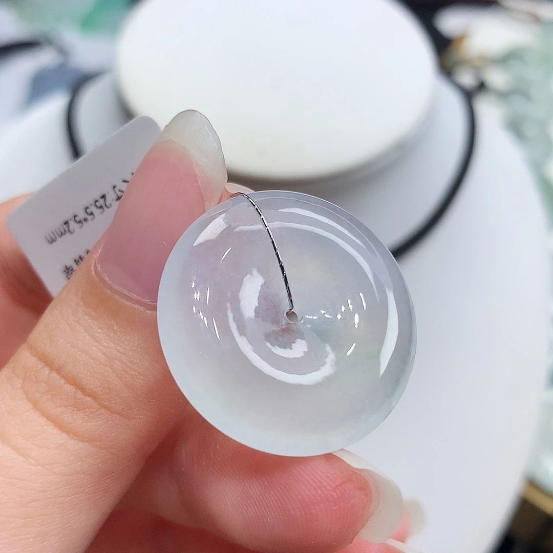 翡翠未镶嵌胸饰翡翠66，25.5/5.2