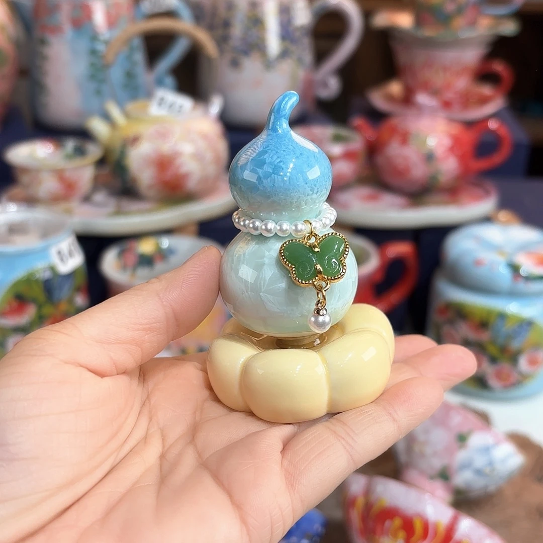 景德镇手绘高温釉下彩陶瓷茶具