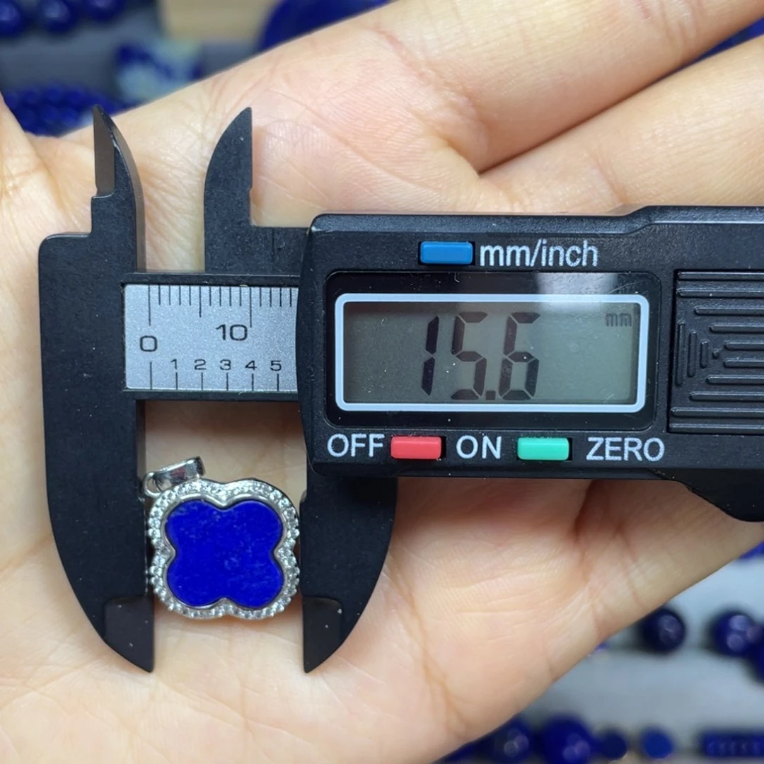 青金石吊坠银S925镶嵌