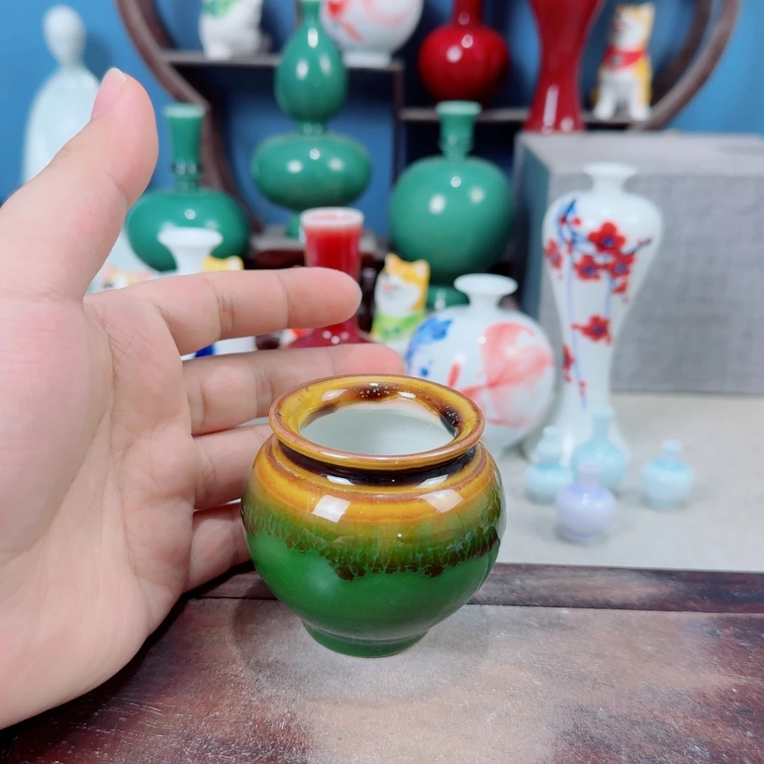 陶瓷手工小花器摆件
