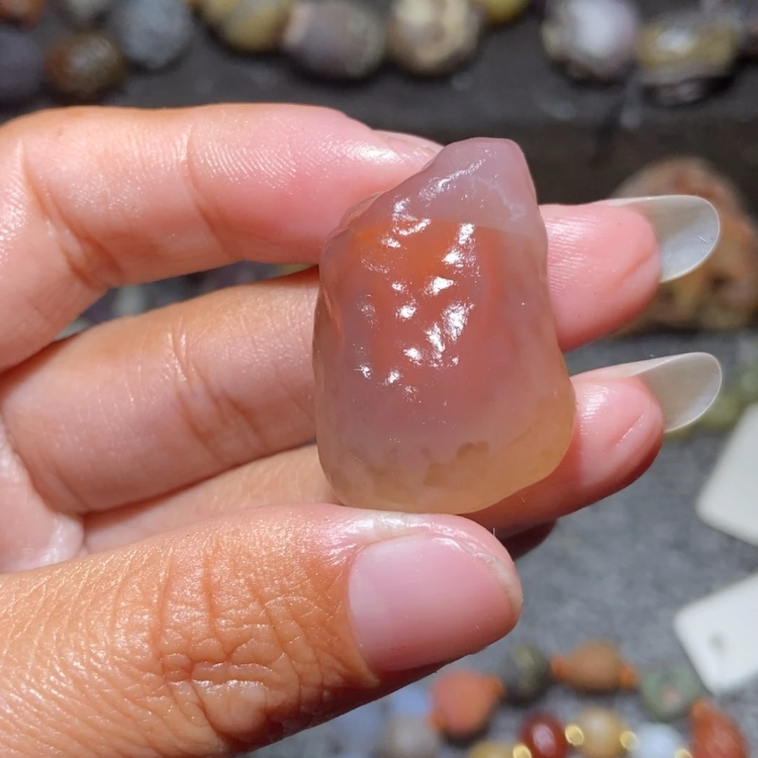 未镶嵌玛瑙/玉髓珠宝半成品