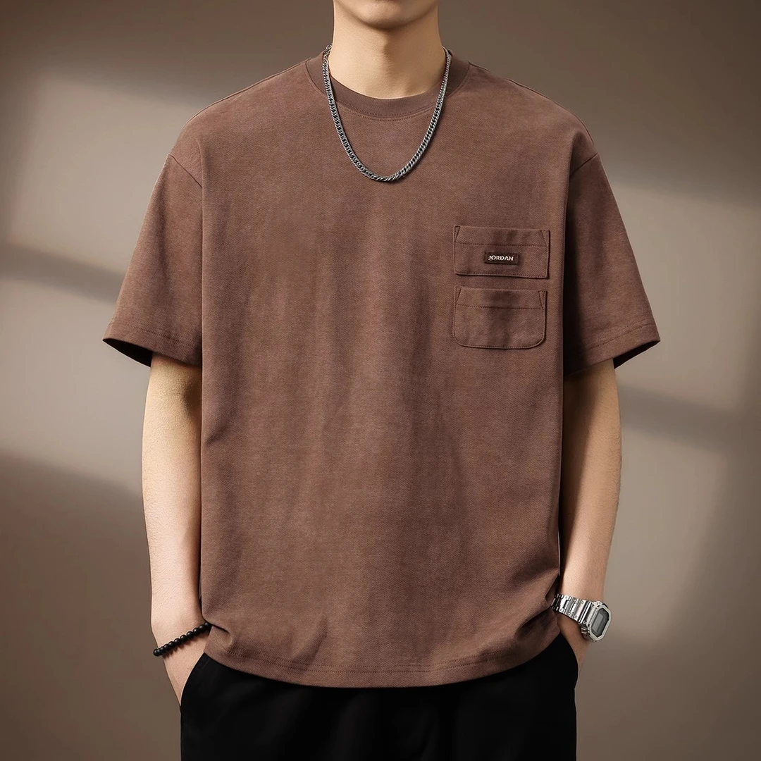 U&PURA高端美式重磅扎染短袖T恤男款夏季新款宽松个性休闲百搭t恤