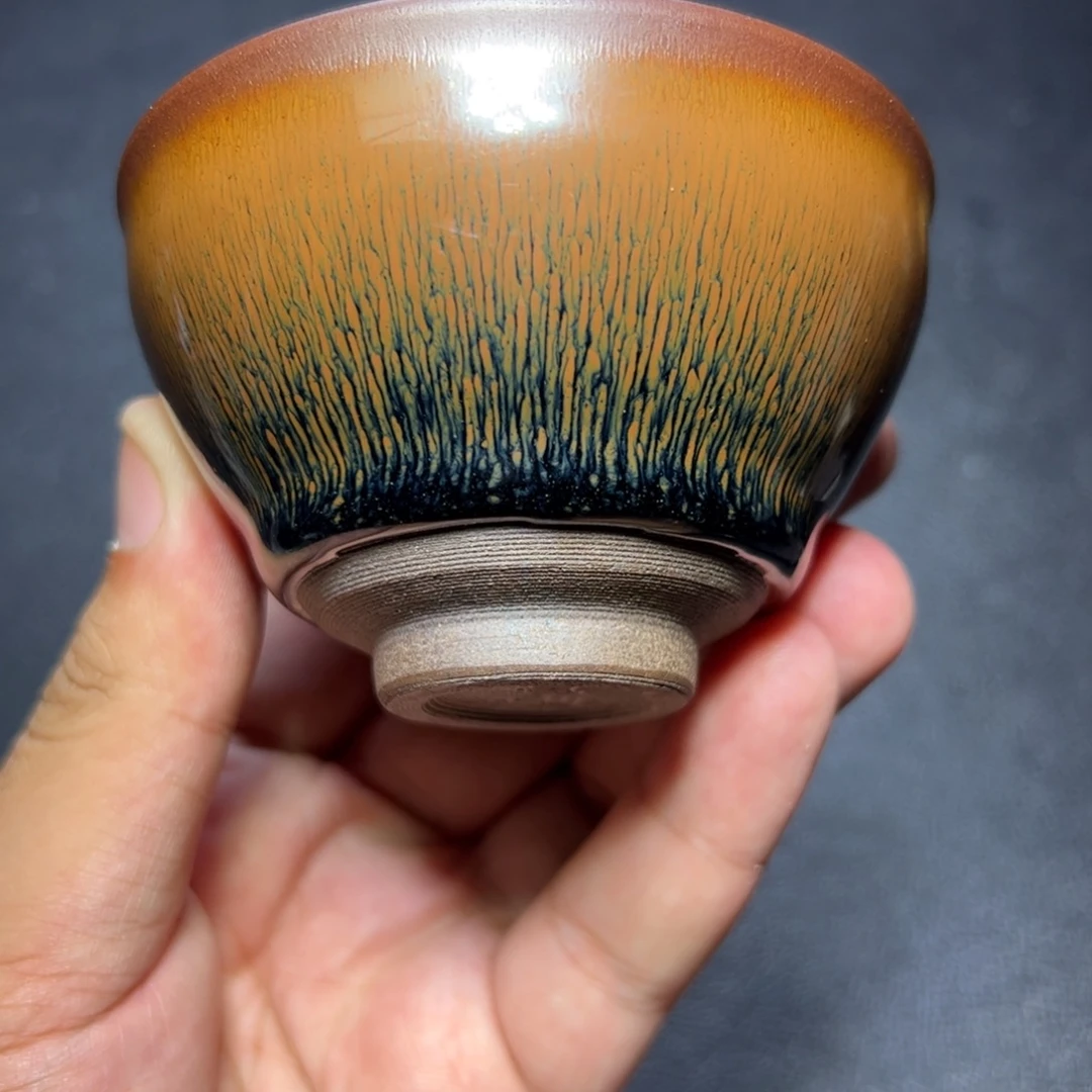 茶盏兔毫建窑建盏主人杯