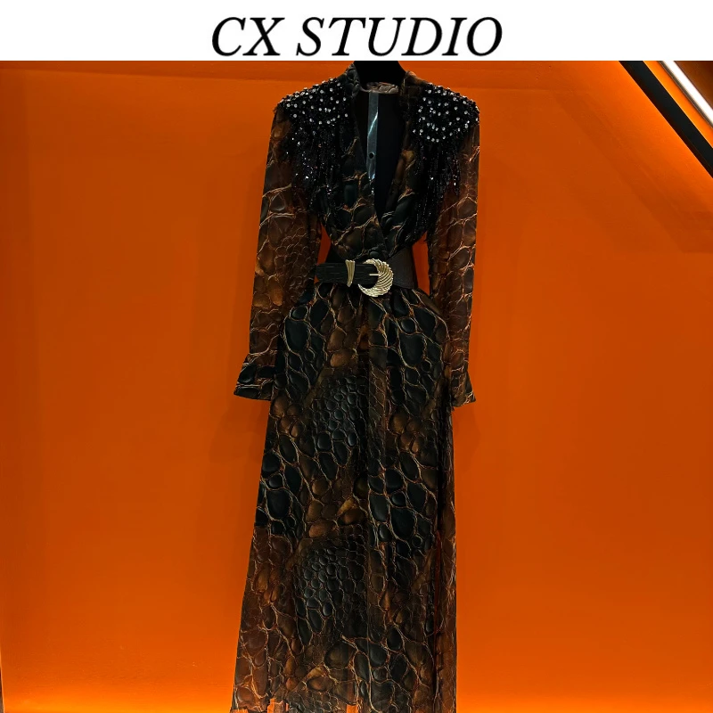 编码77 经典收腰轻奢时尚春季连衣裙（定制女装）GL901B