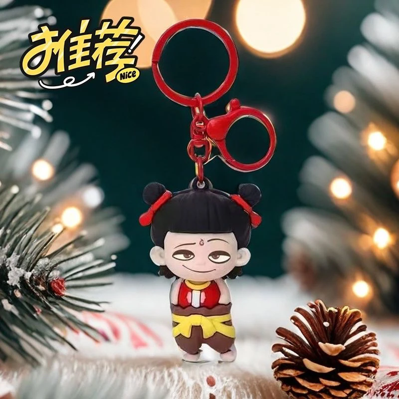 爆款哪吒2魔童闹海可爱钥匙扣书包挂件