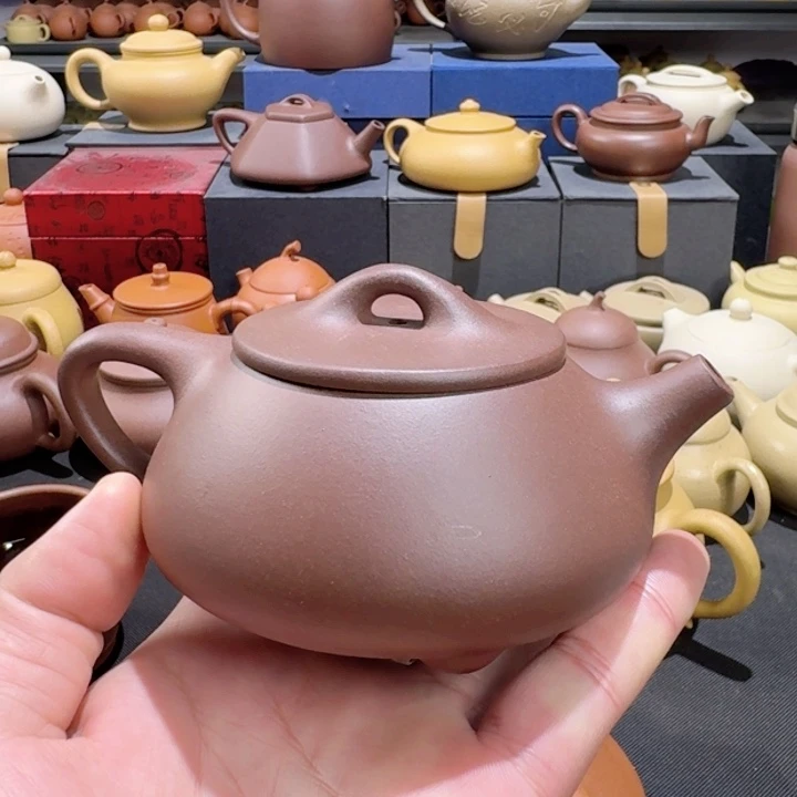 茶壶紫砂底槽清石瓢200cc