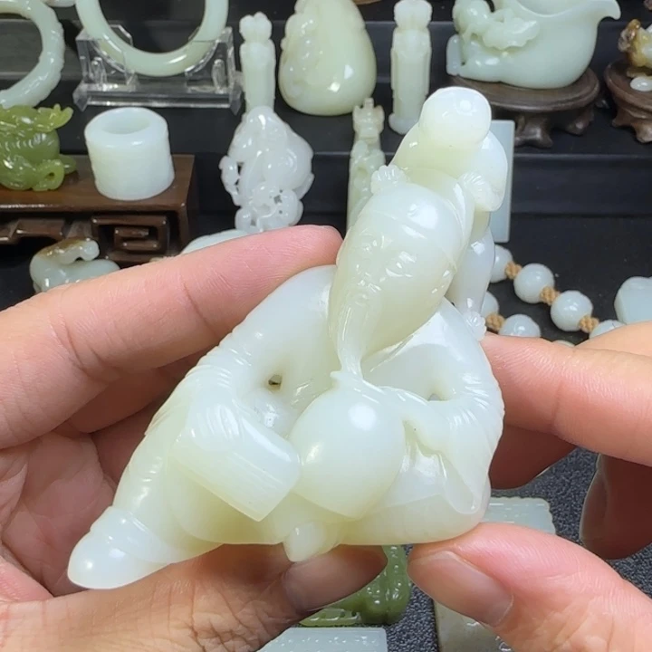 和田玉未镶嵌挂件