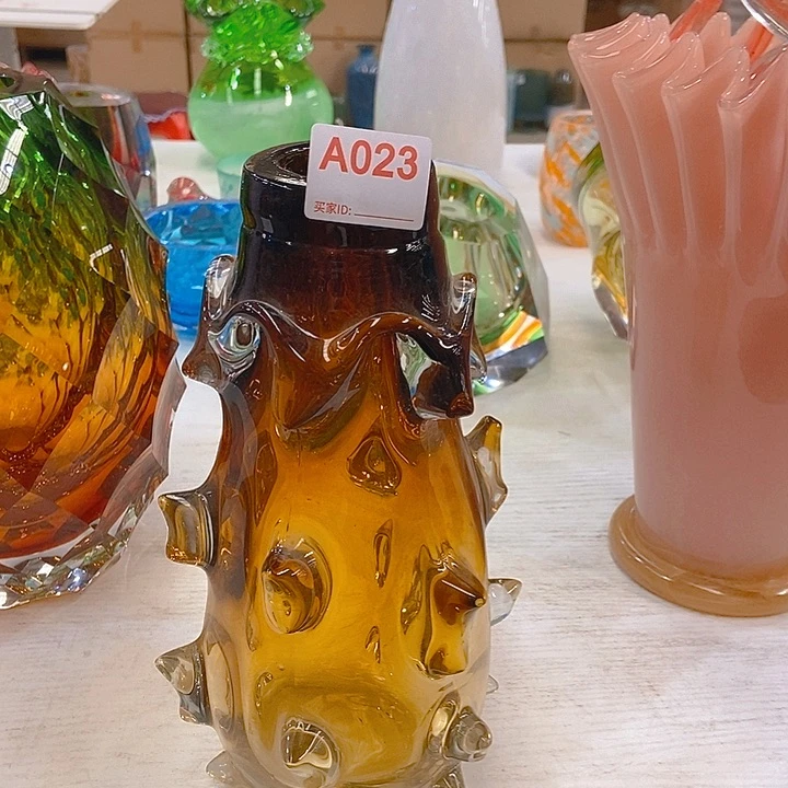 琉璃琉璃花瓶高28口5